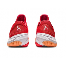 TÊNIS ASICS COURT FF 3 NOVAK CLAY - FIRE RED/WHITE